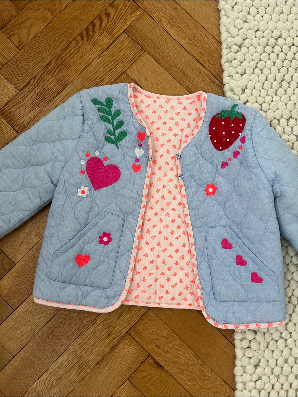 Mini Boden Quilted Jacket - Picture 6 of 11